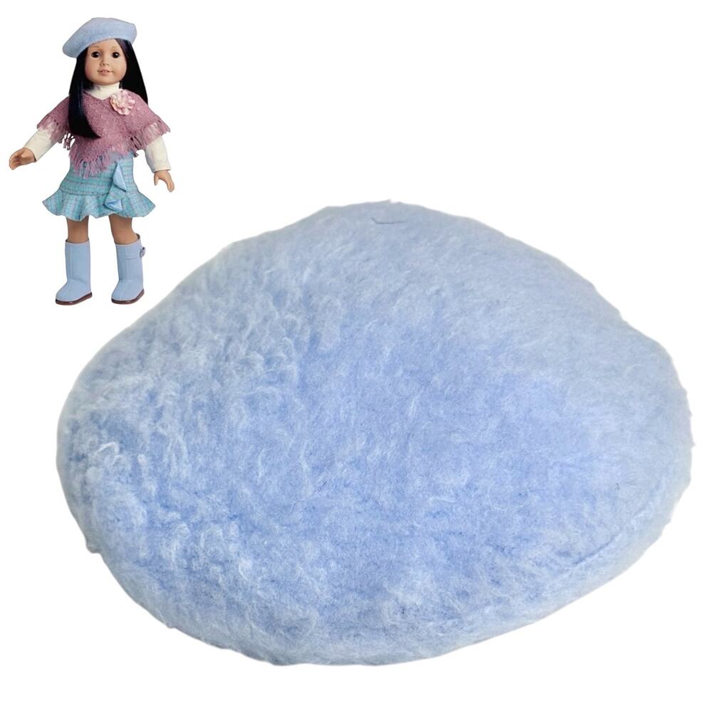 American Girl Furry Blue Beret Sightseeing Outfit Accessory Faux Fur Doll Hat